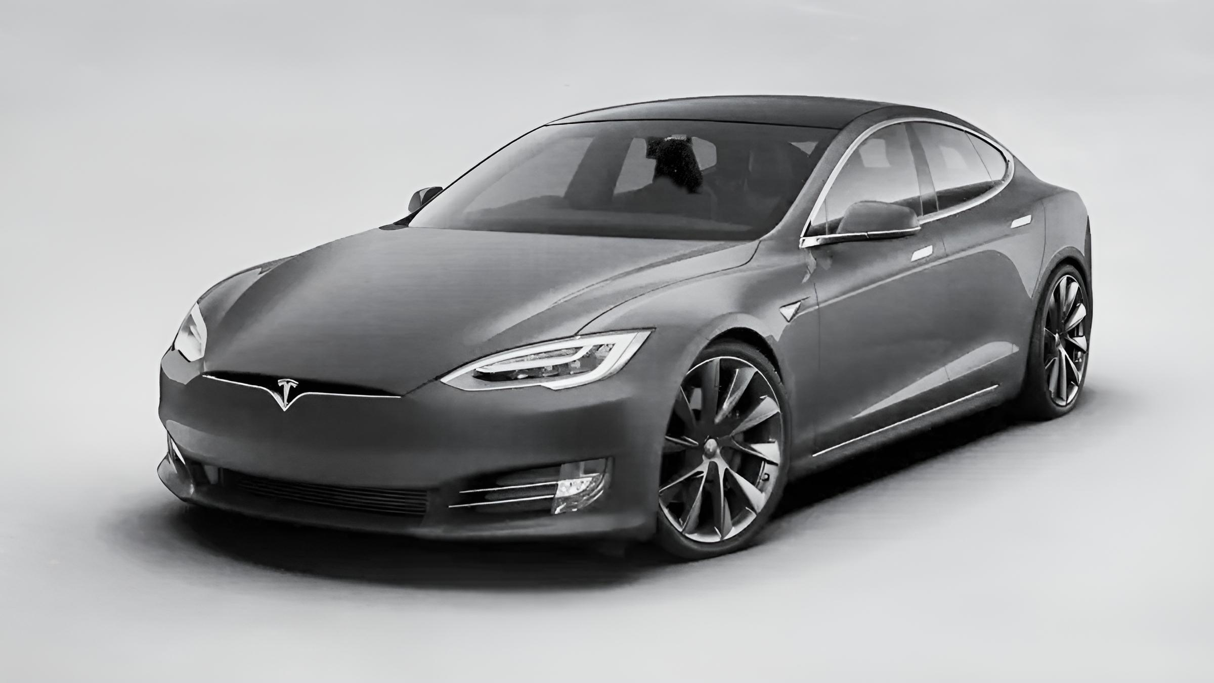 tesla model 3 plaid imaginado pela IA