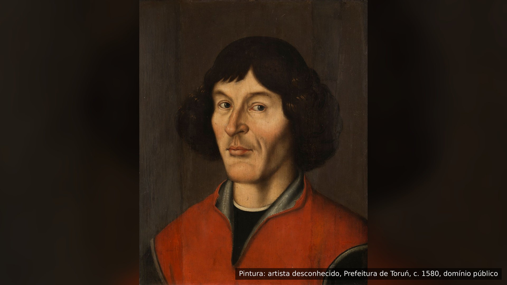 Retrato de Nicolau Copérnico, Prefeitura de Toruń, por volta de 1580