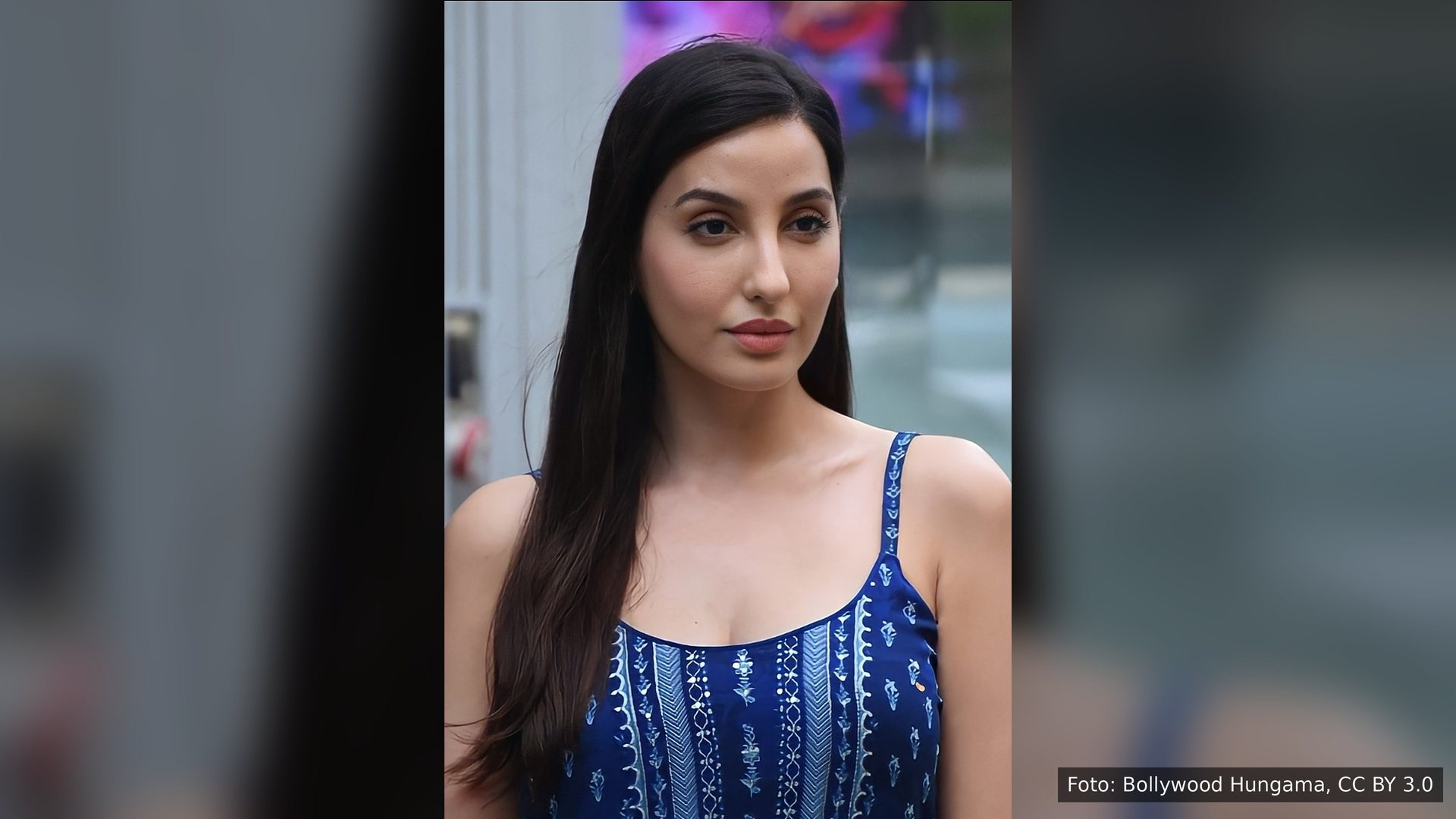 Nora Fatehi, estrela de Bollywood, em Mumbai