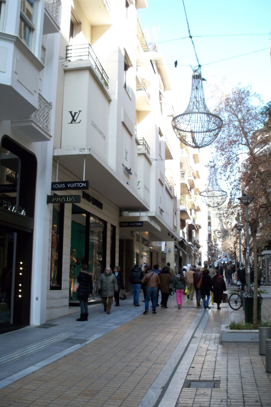 A Rua Voukourestiou, a rua das grifes em Kolonaki