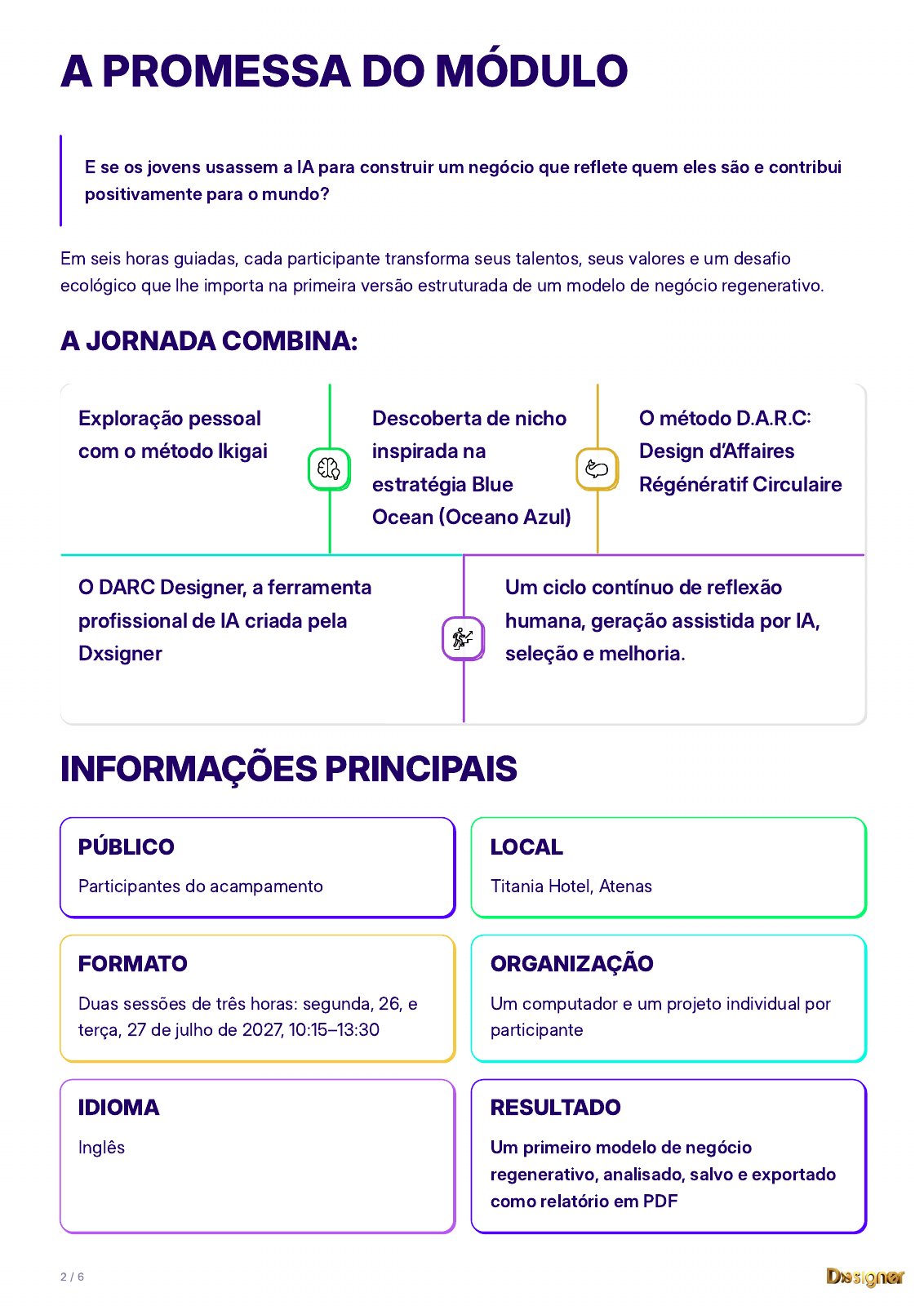 A promessa do módulo e informações principais