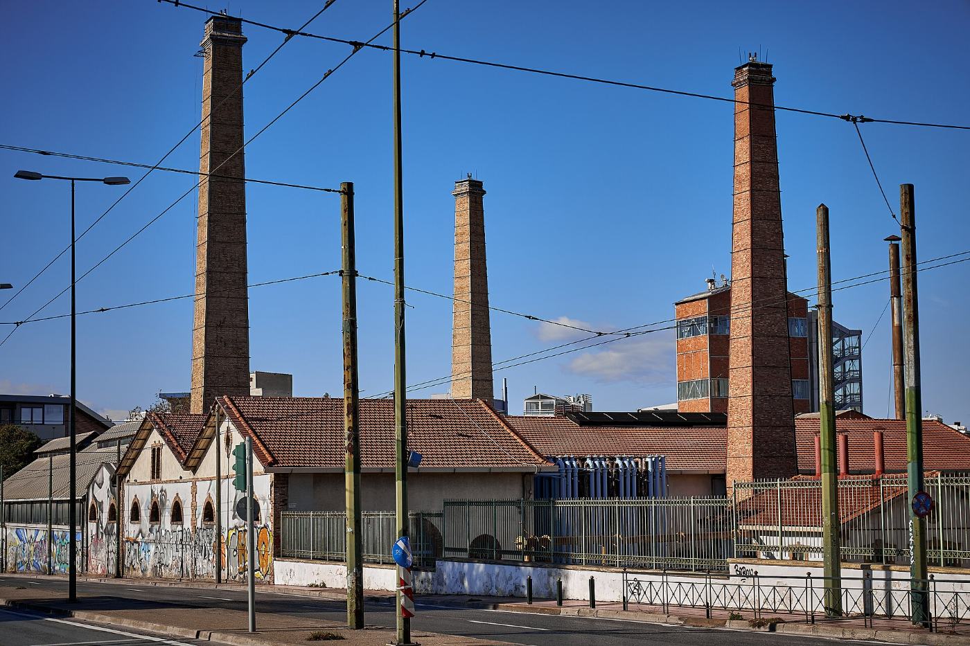 A usina de gás do século XIX, hoje o centro cultural Technopolis